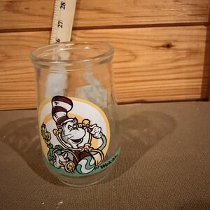 Vintage 1996 Welchs Dr Seuss Jelly Juice Jar Cat In Hat Zubble Wump